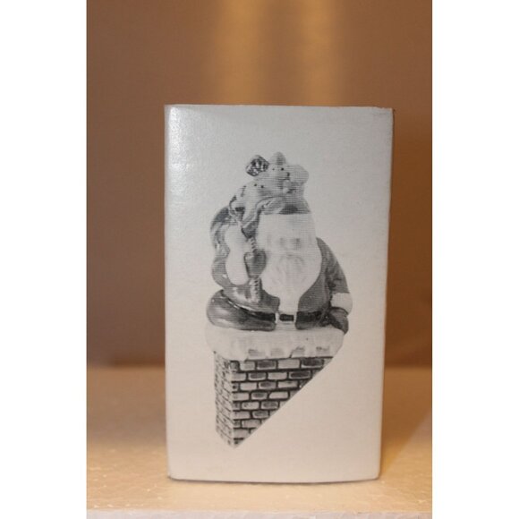 Dept 56 Snow Village - Down the Chimney He Goes - Picture 2 of 4
